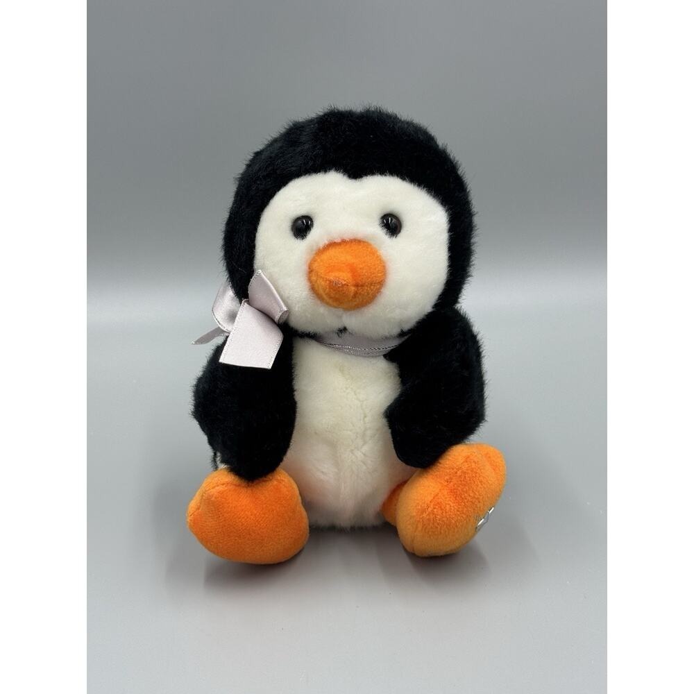 2006 Russ Shining Stars Penguin Plush 8 Inch Stuffed Animal Vintage